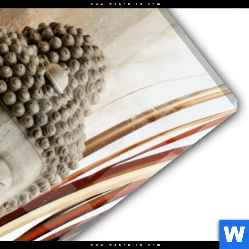 Acrylglasbild | Buddha – Harmonie der Natur | Schmal