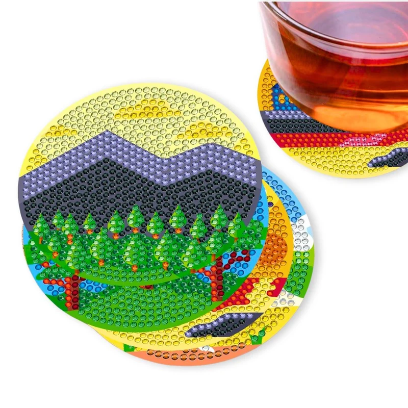 5D Diamond Painting Untersetzer Landschaft
