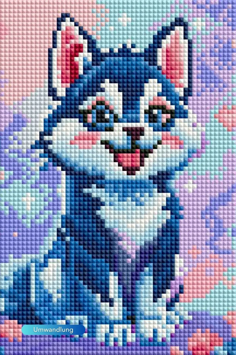 Diamond Painting Mini - Husky Happy