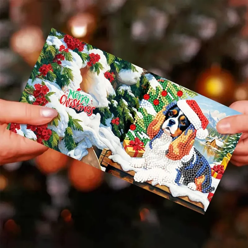 5D Diamond Painting Grußkarten – Festliche Weihnachtsedition
