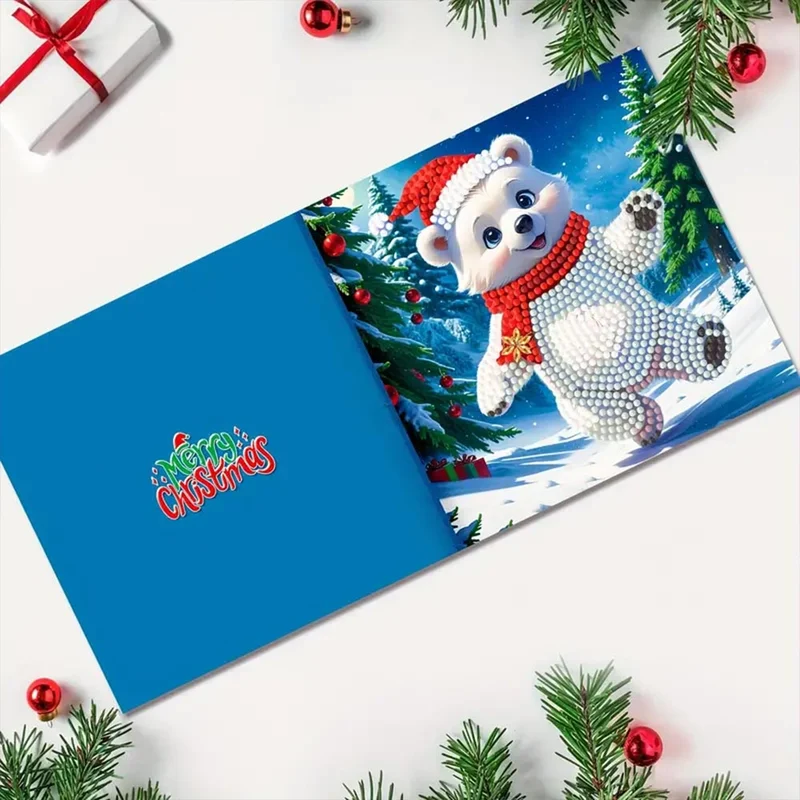 5D Diamond Painting Grußkarten – Festliche Weihnachtsedition