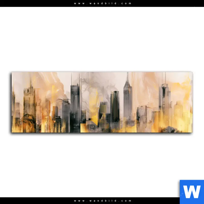 Leinwandbild | Metropole im Morgenlicht | Panorama