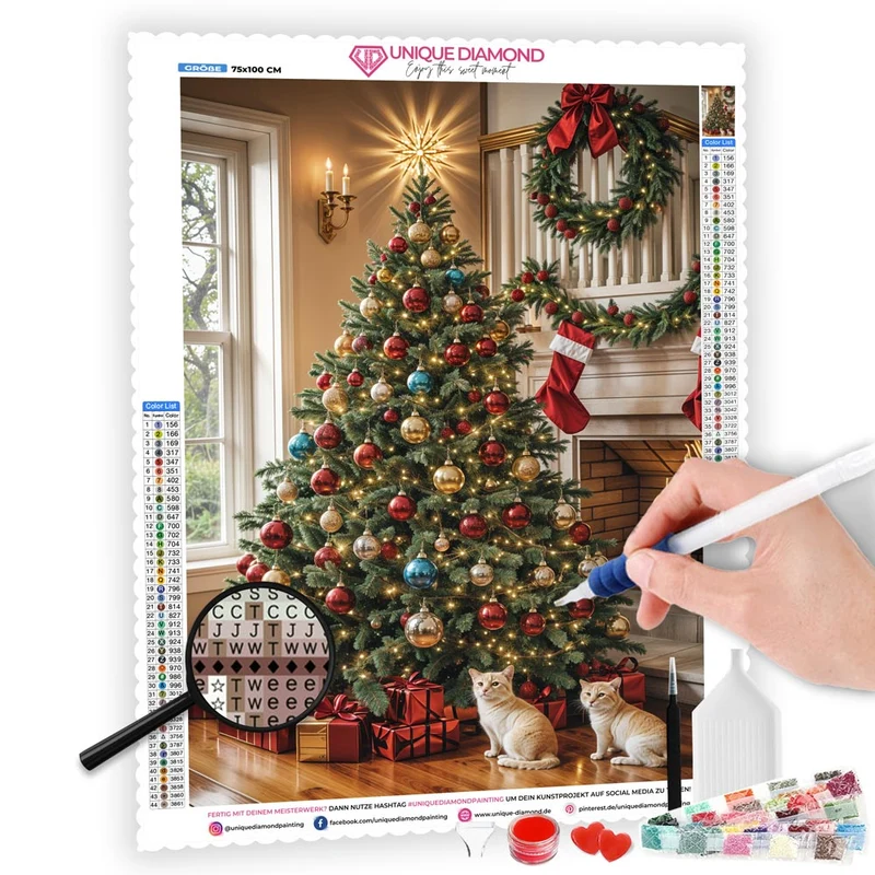 5D Diamond Painting – Festliche Weihnachtsstimmung