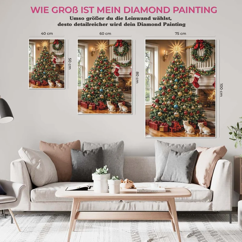 5D Diamond Painting – Festliche Weihnachtsstimmung