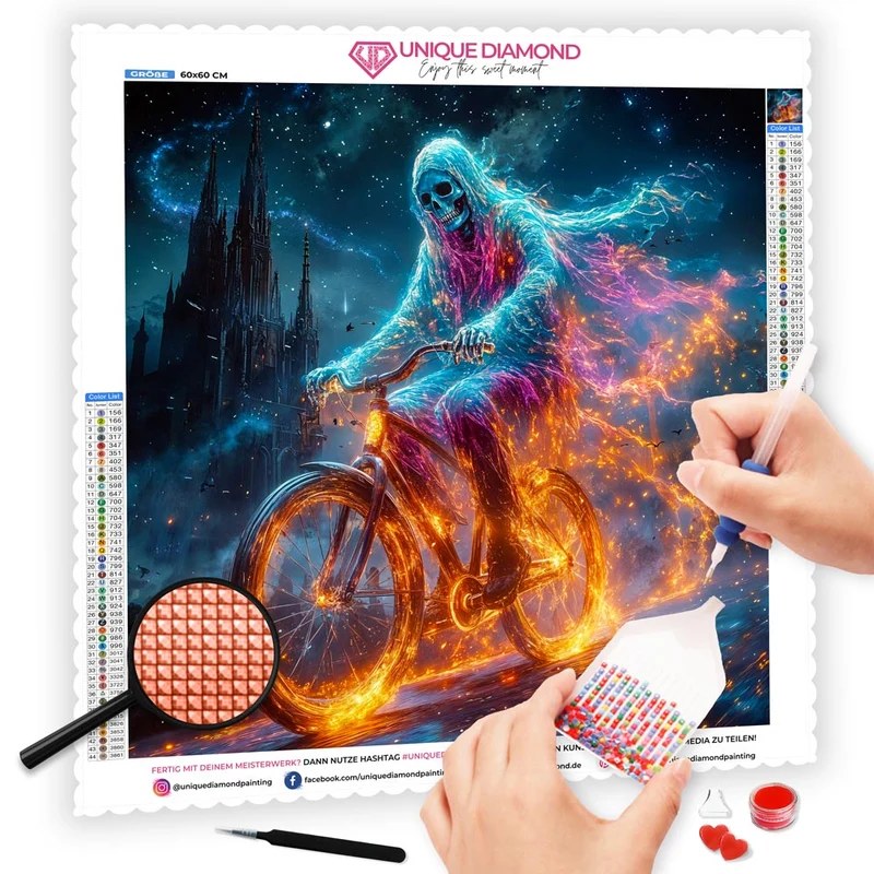 5D Diamond Painting - Höllenfahrer