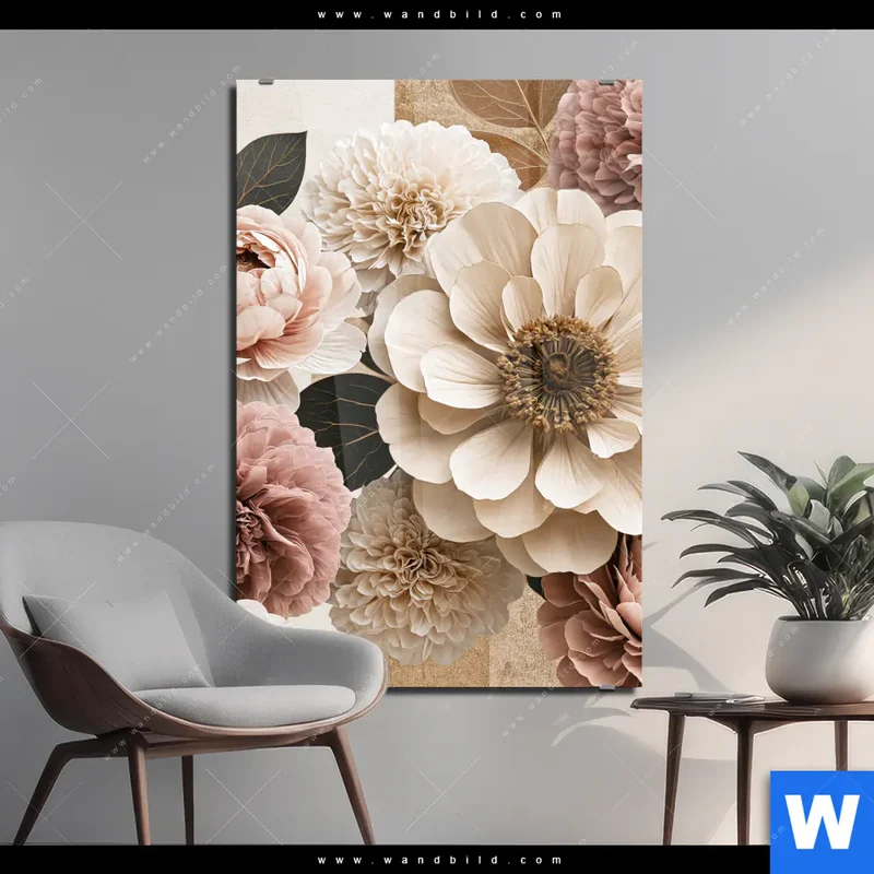 Acrylglasbild | Rosé Garden | Hochformat