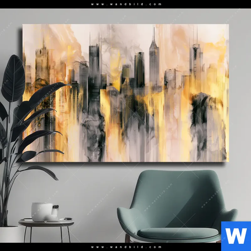 Leinwandbild | Metropole im Morgenlicht | Querformat
