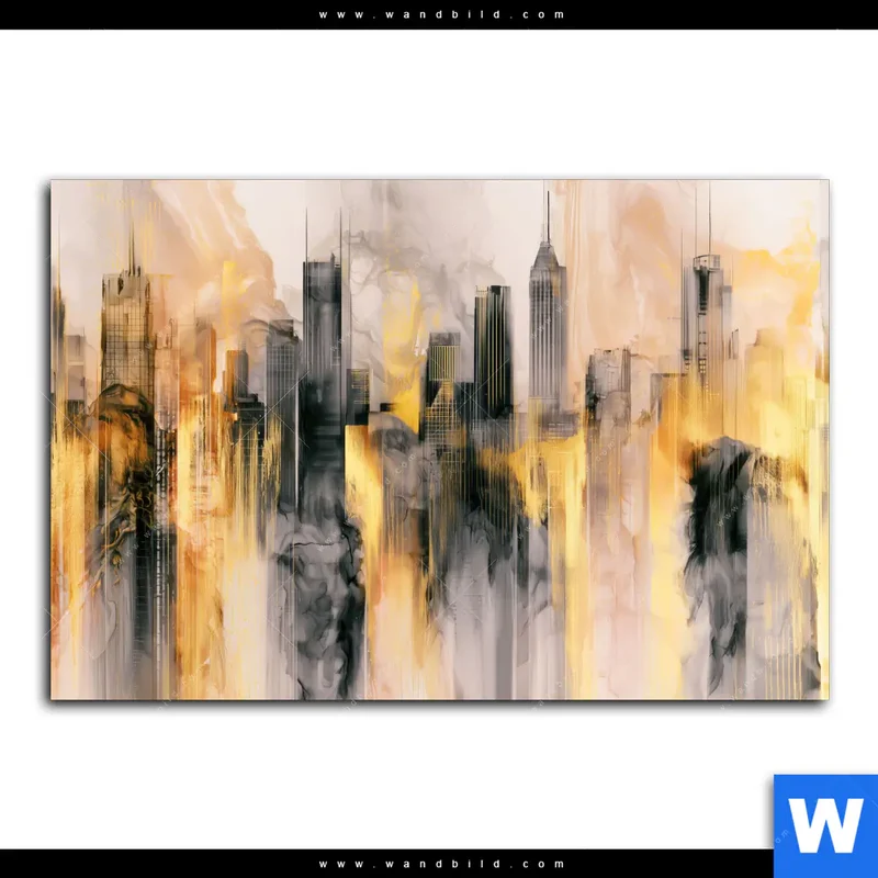 Leinwandbild | Metropole im Morgenlicht | Querformat