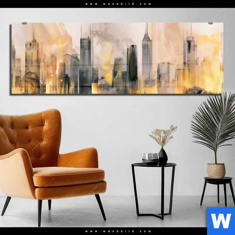 Acrylglasbild | Metropole im Morgenlicht | Panorama