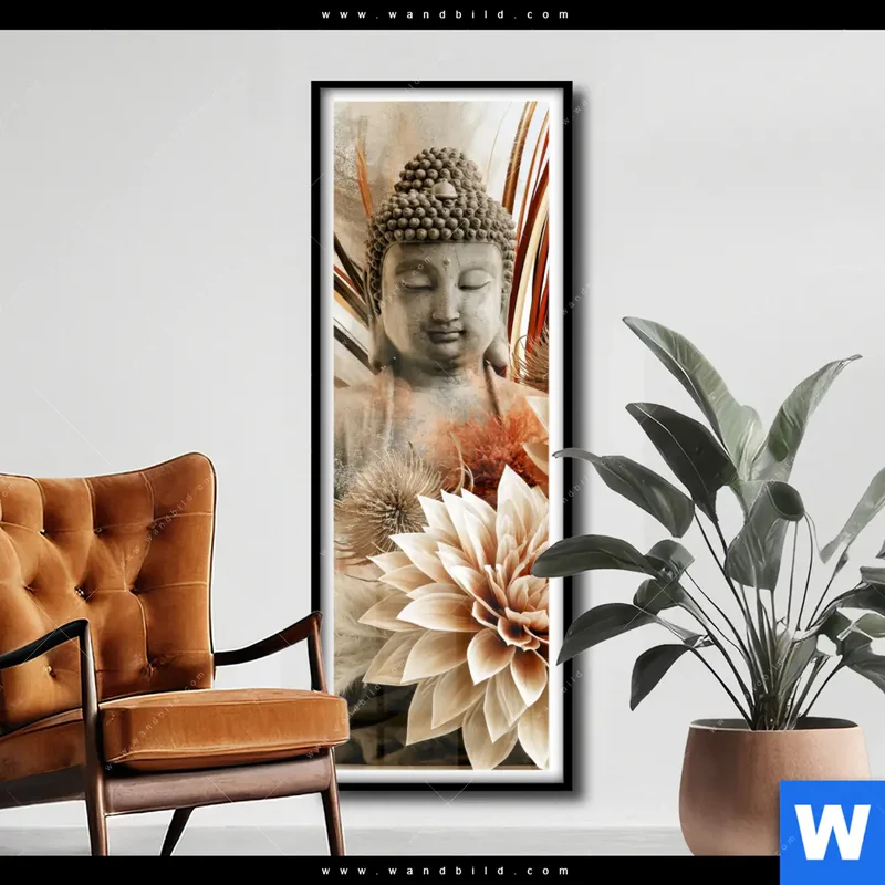 Poster | Buddha – Harmonie der Natur | Schmal