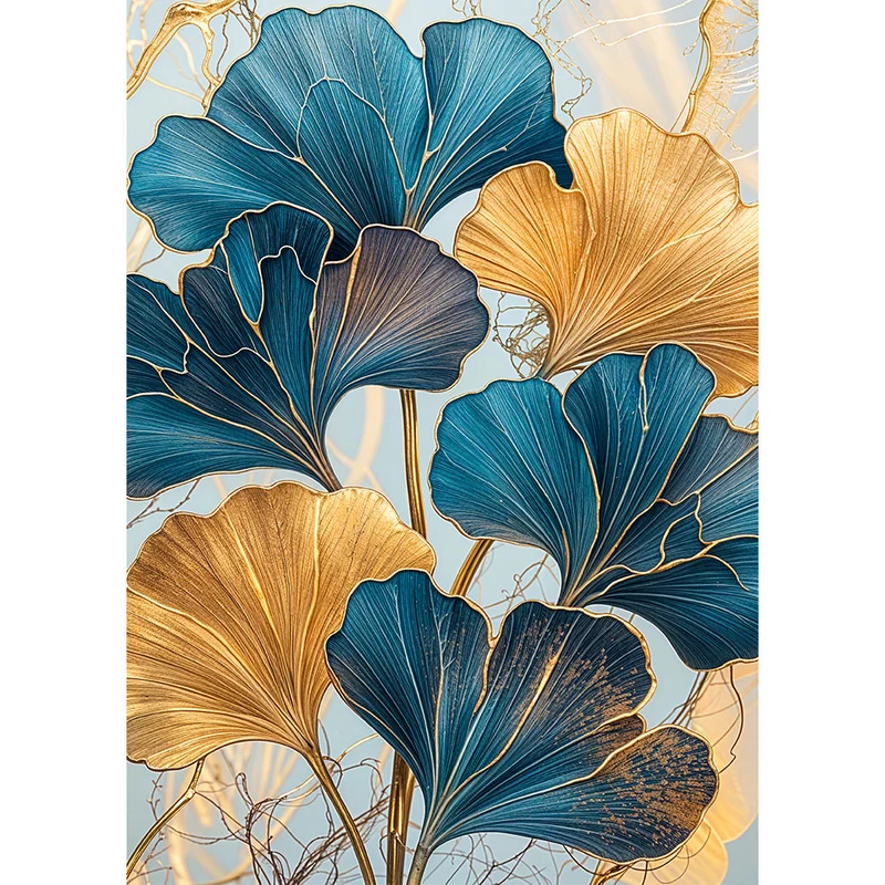 5D Diamond Painting – Ginkgo-Blätter