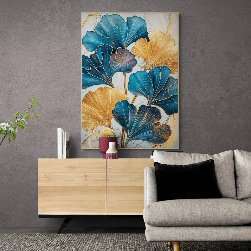 5D Diamond Painting – Ginkgo-Blätter
