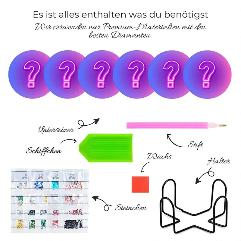 5D Diamond Painting Mystery Untersetzer