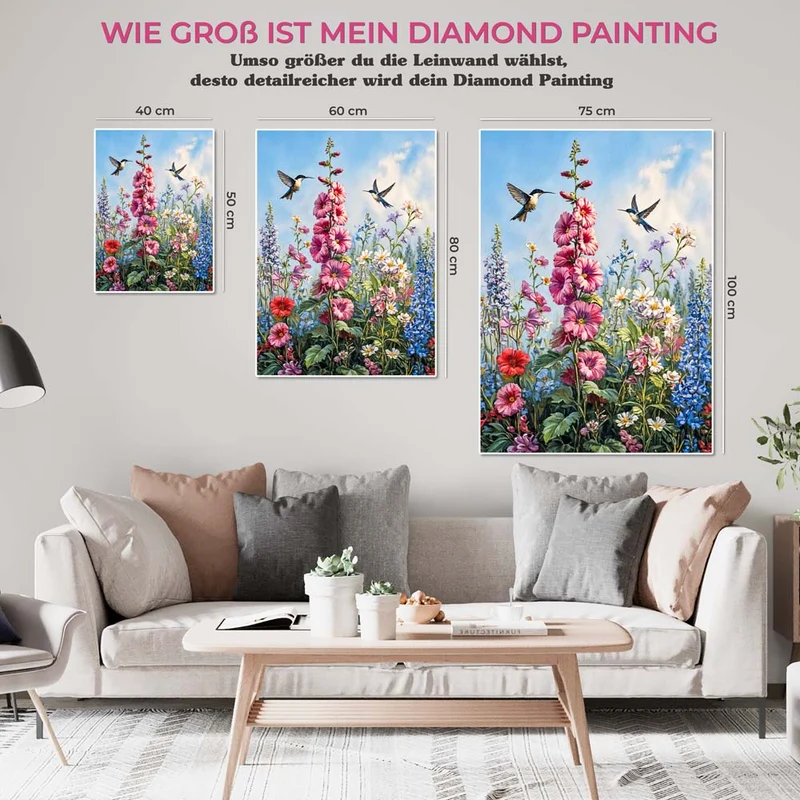 5D Diamond Painting – Der Tanz der Kolibris