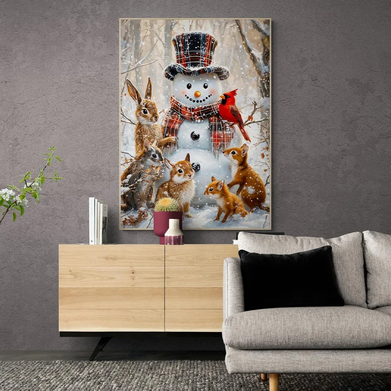 5D Diamond Painting – Der Winterfreund