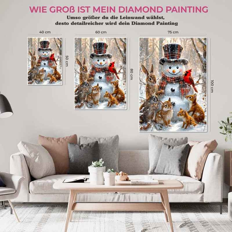 5D Diamond Painting – Der Winterfreund