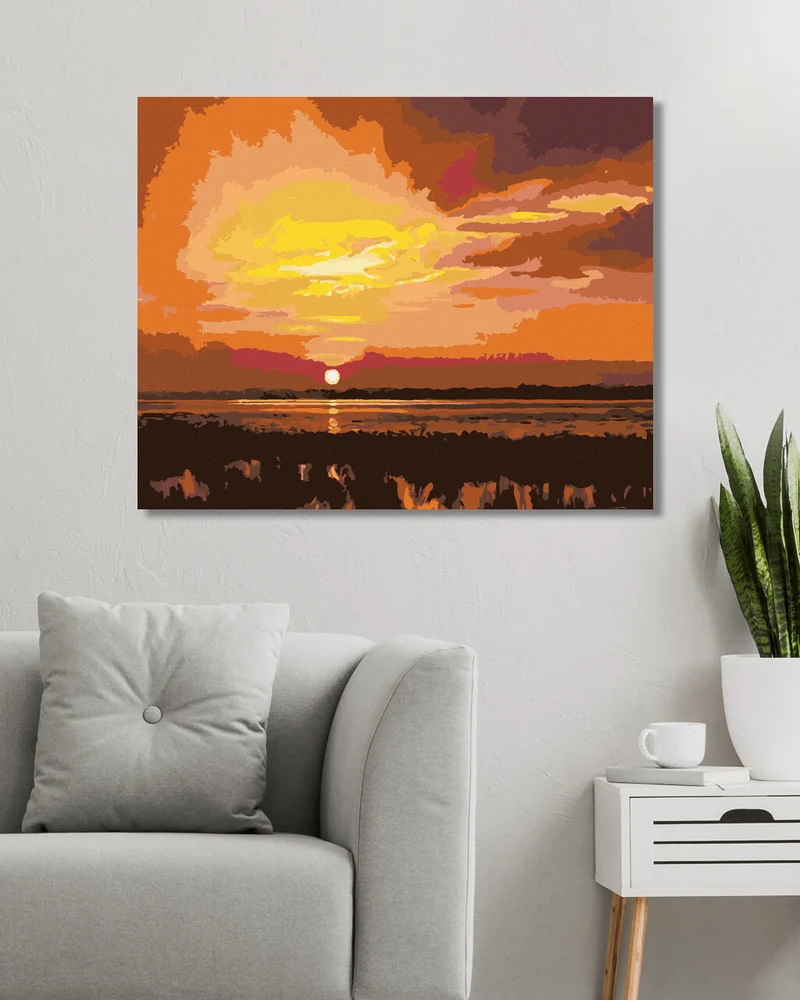 Diamond painting - SONNENUNTERGANG 2 (D. RUSTY RUST)