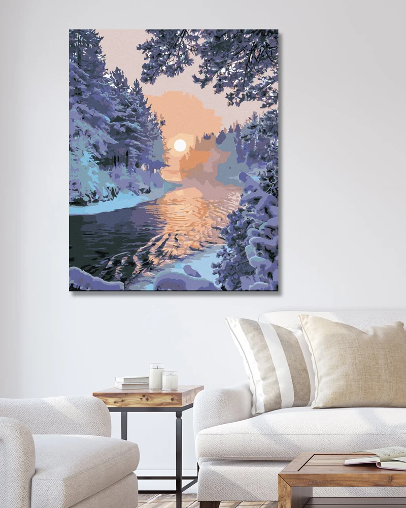 Diamond painting - GEFRORENER FLUSS