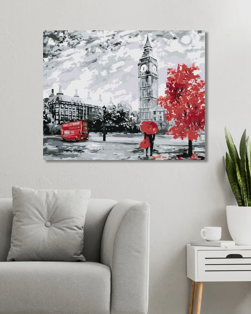 Diamond painting - EIN VERLIEBTES PAAR IN LONDON