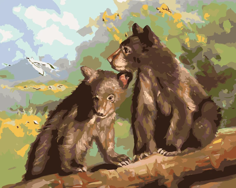 Diamond painting - BÄRENJUNGEN (D. RUSTY RUST)