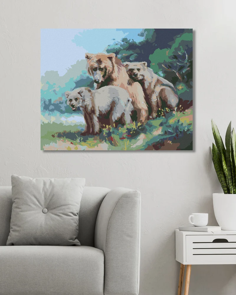 Diamond painting - BÄRENFAMILIE (D. RUSTY RUST)