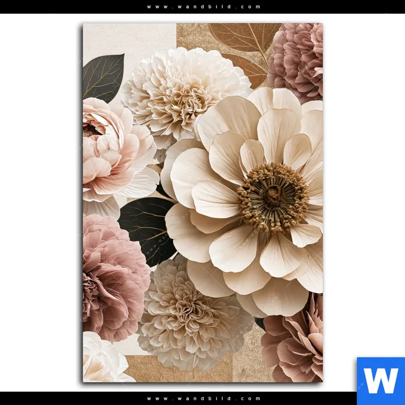 Leinwandbild | Rosé Garden | Hochformat