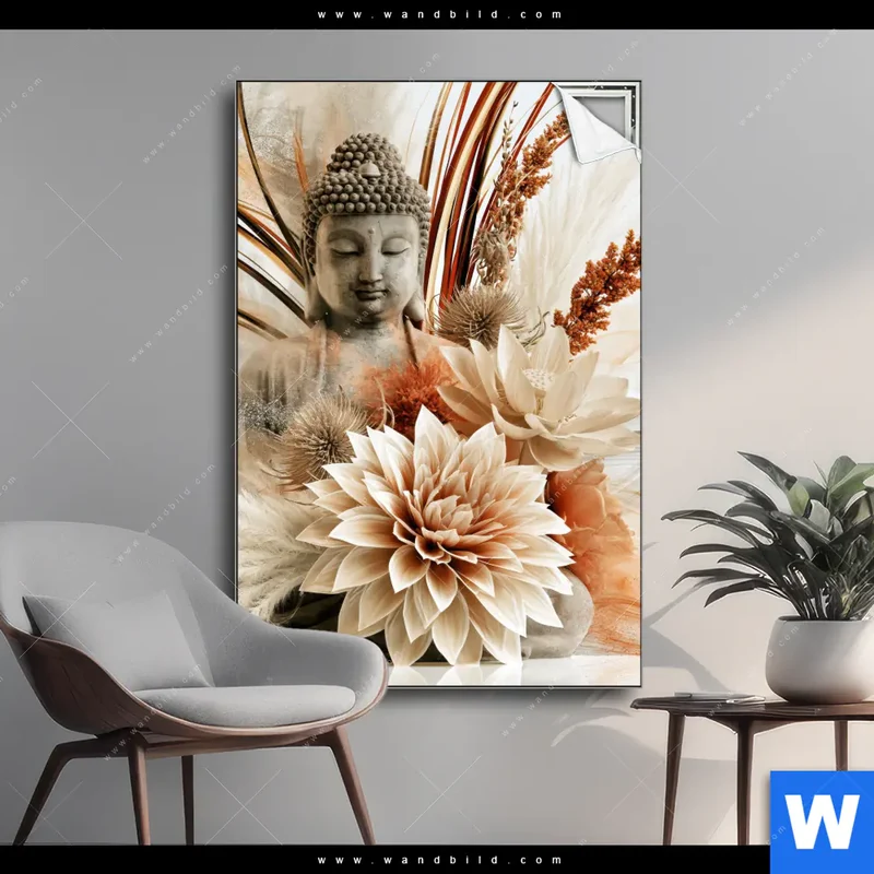 Spannbild | Buddha – Harmonie der Natur | Hochformat