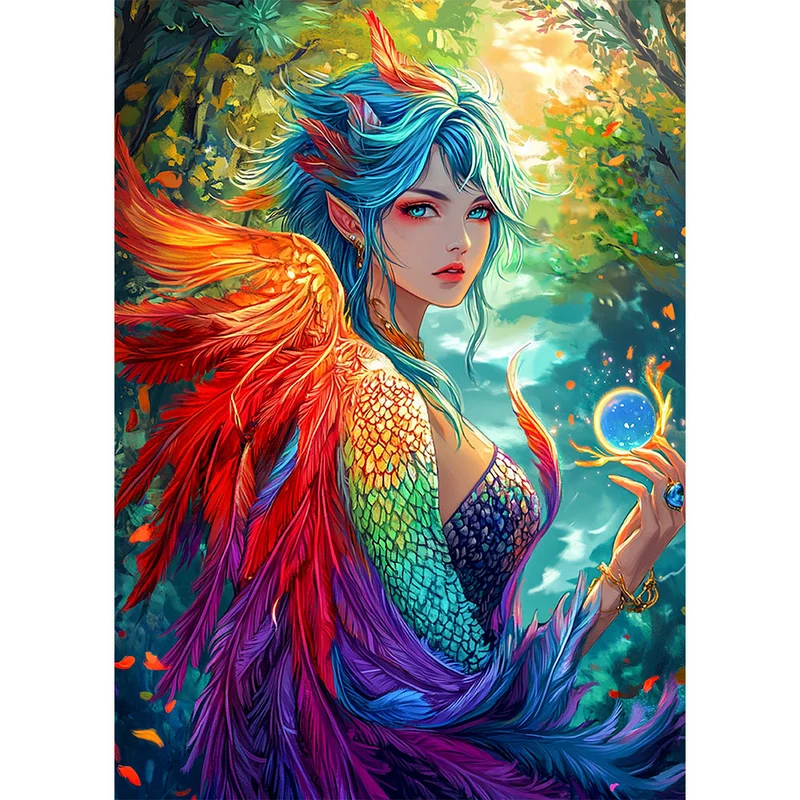5D Diamond Painting – Celestias Flügelzauber