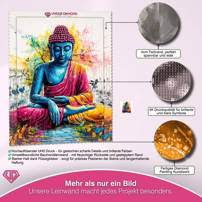 5D Diamond Painting – Buddhas Farbenpracht