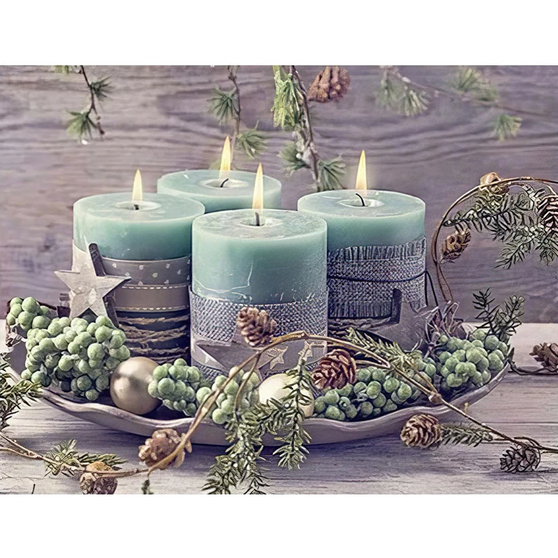 5D Diamond Painting – Adventskranz