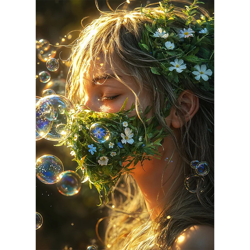 5D Diamond Painting – Natürliche Eleganz im Sonnenlicht