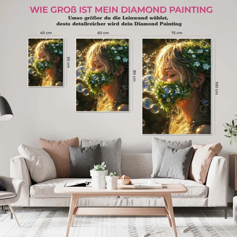 5D Diamond Painting – Natürliche Eleganz im Sonnenlicht