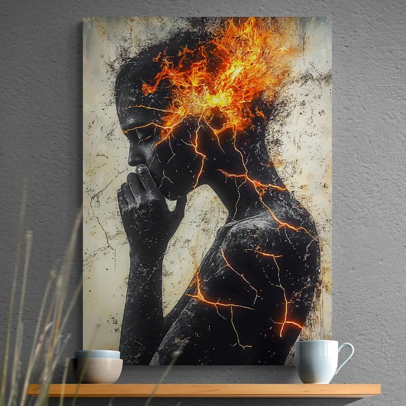 5D Diamond Painting – Feurige Gedanken der Menschlichkeit