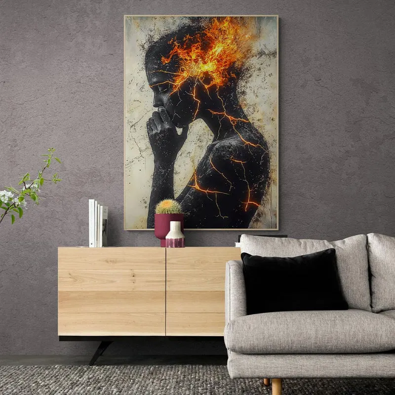 5D Diamond Painting – Feurige Gedanken der Menschlichkeit