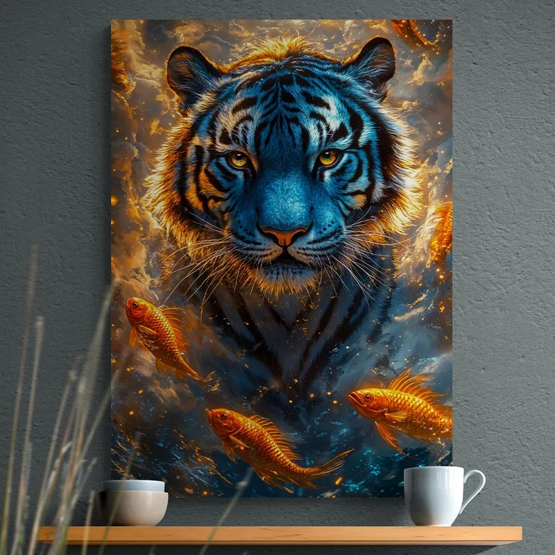 5D Diamond Painting – Der mystische Tiger des Meeres