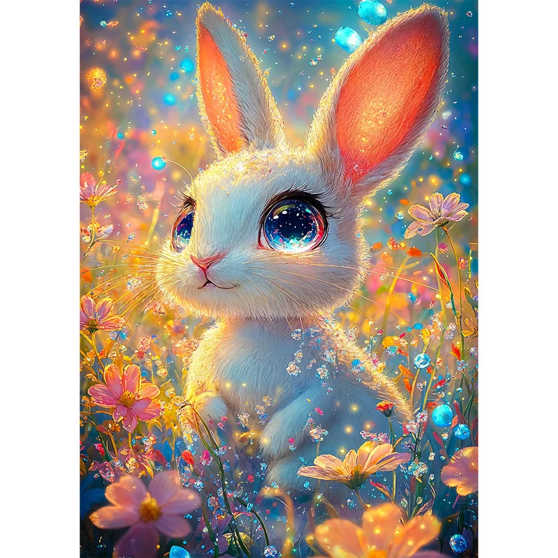 5D Diamond Painting – Der magische Hasenblick