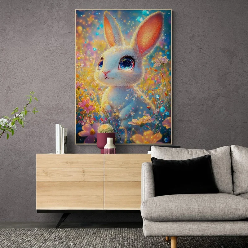 5D Diamond Painting – Der magische Hasenblick