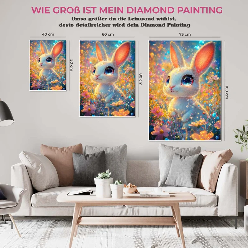 5D Diamond Painting – Der magische Hasenblick