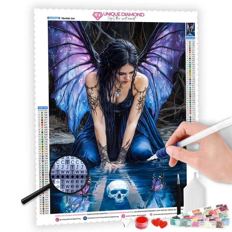 5D Diamond Painting – Die düstere Fee des Mondsees
