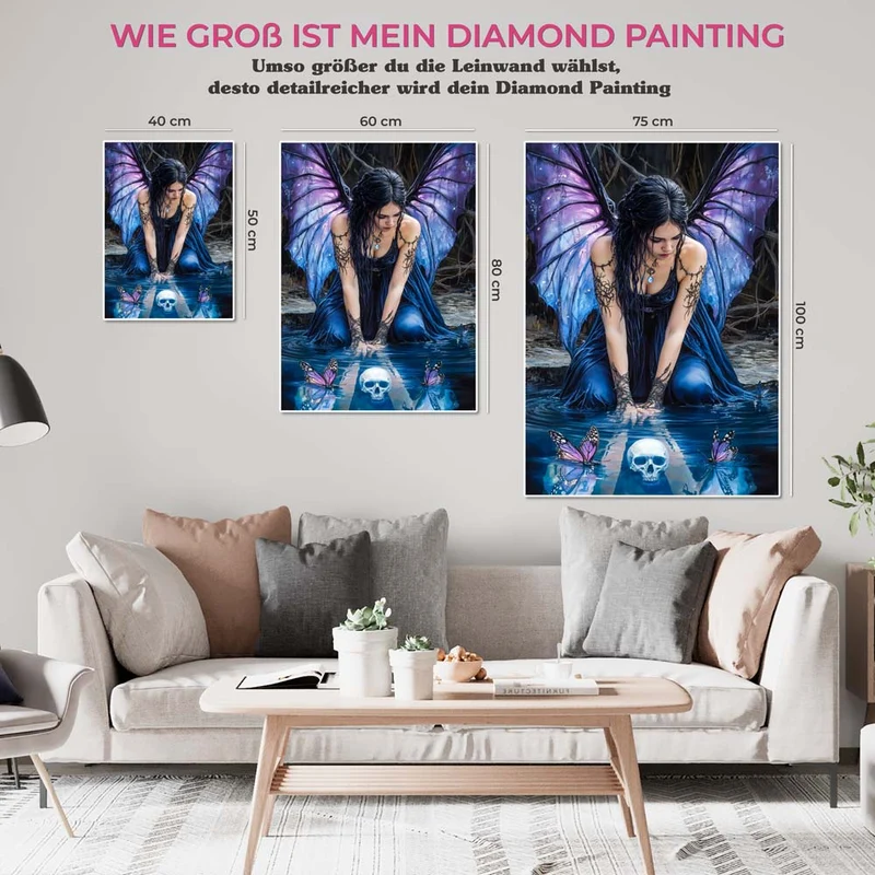 5D Diamond Painting – Die düstere Fee des Mondsees