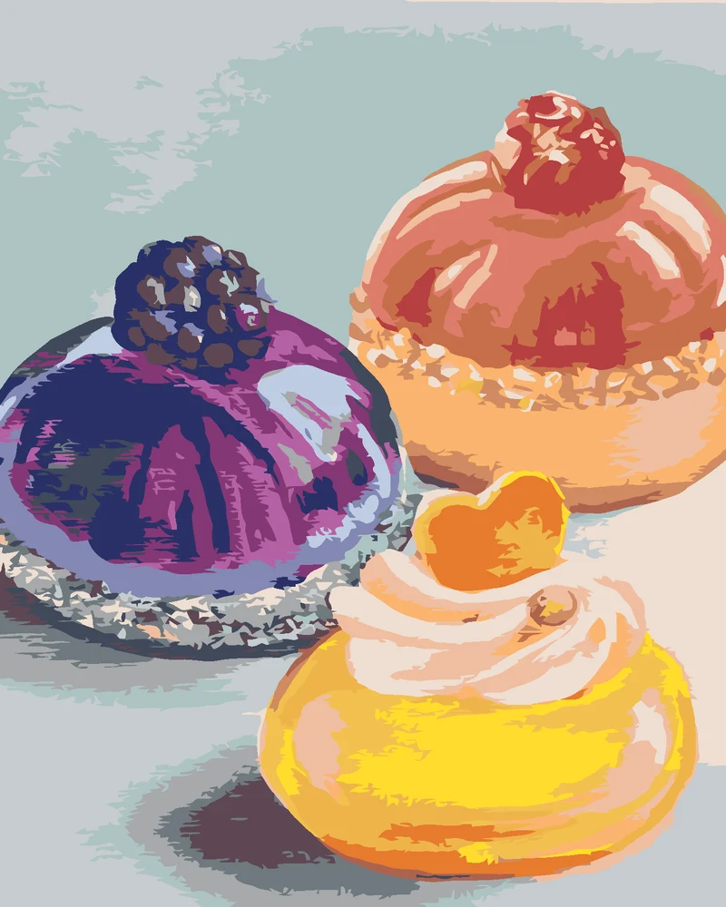 Diamond painting - DESSERTS (MYROSLAVA VOLOSCHUK)