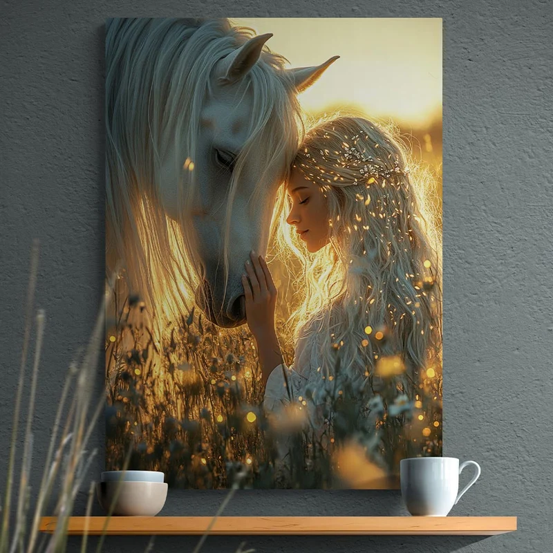 5D Diamond Painting – Lichtspiel der Freundschaft