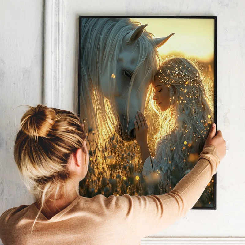 5D Diamond Painting – Lichtspiel der Freundschaft