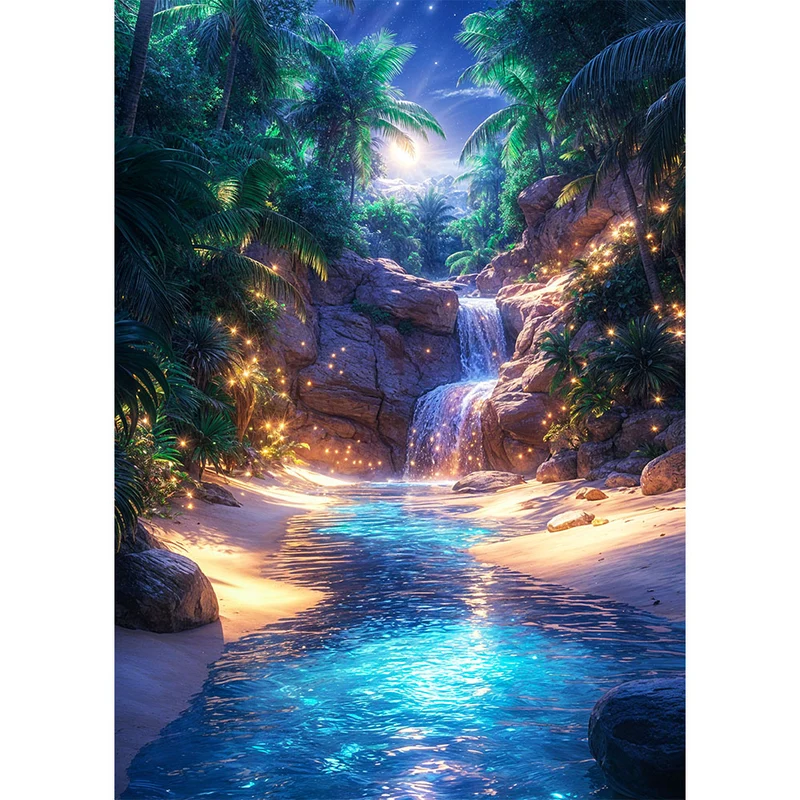 5D Diamond Painting – Magische Tropenoase