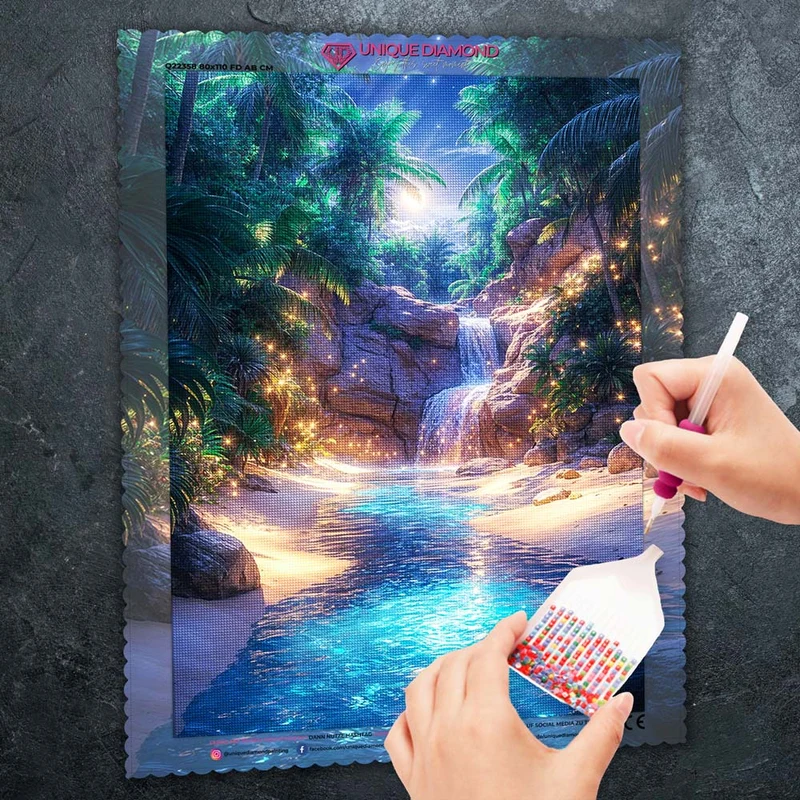 5D Diamond Painting – Magische Tropenoase