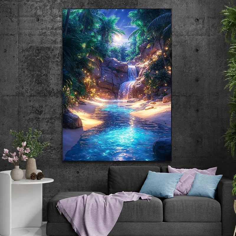 5D Diamond Painting – Magische Tropenoase