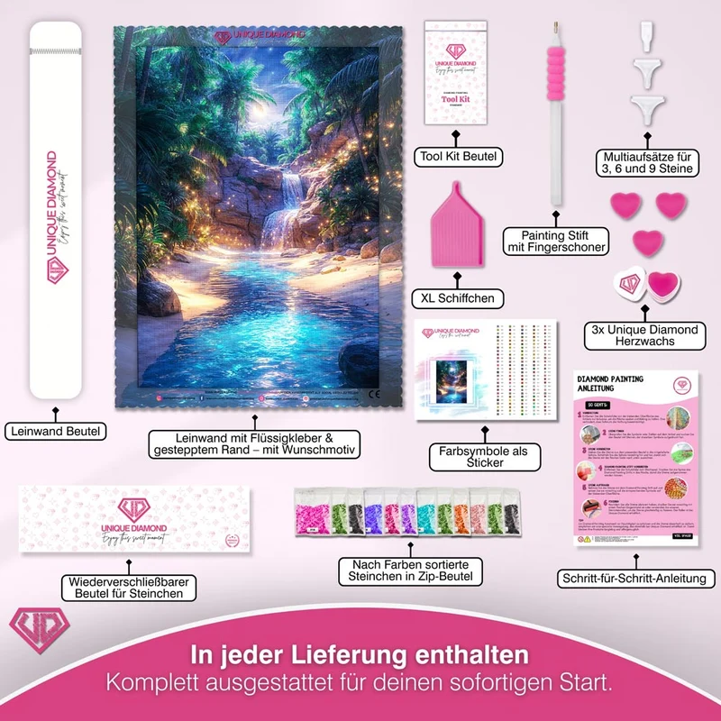 5D Diamond Painting – Magische Tropenoase