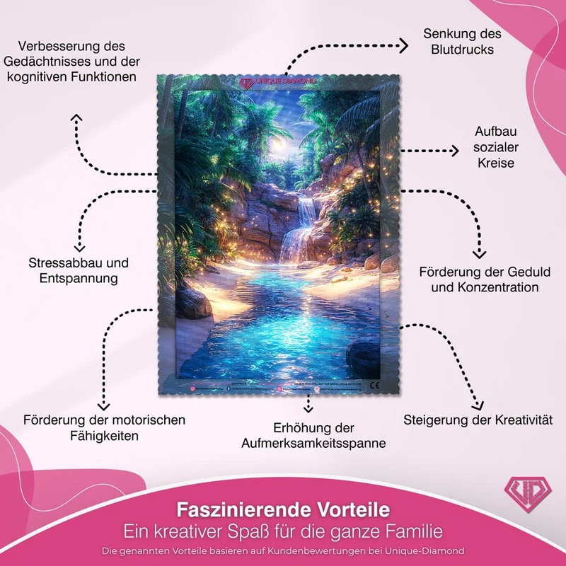 5D Diamond Painting – Magische Tropenoase