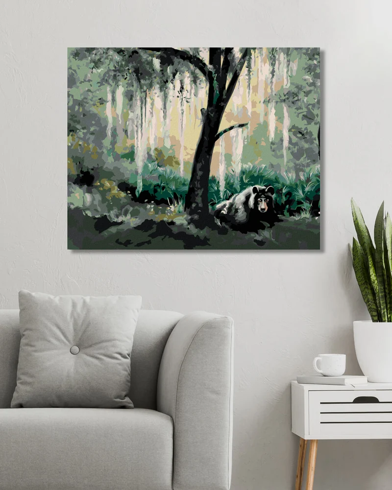 Diamond painting - BÄR IM WALD (D. RUSTY RUST)