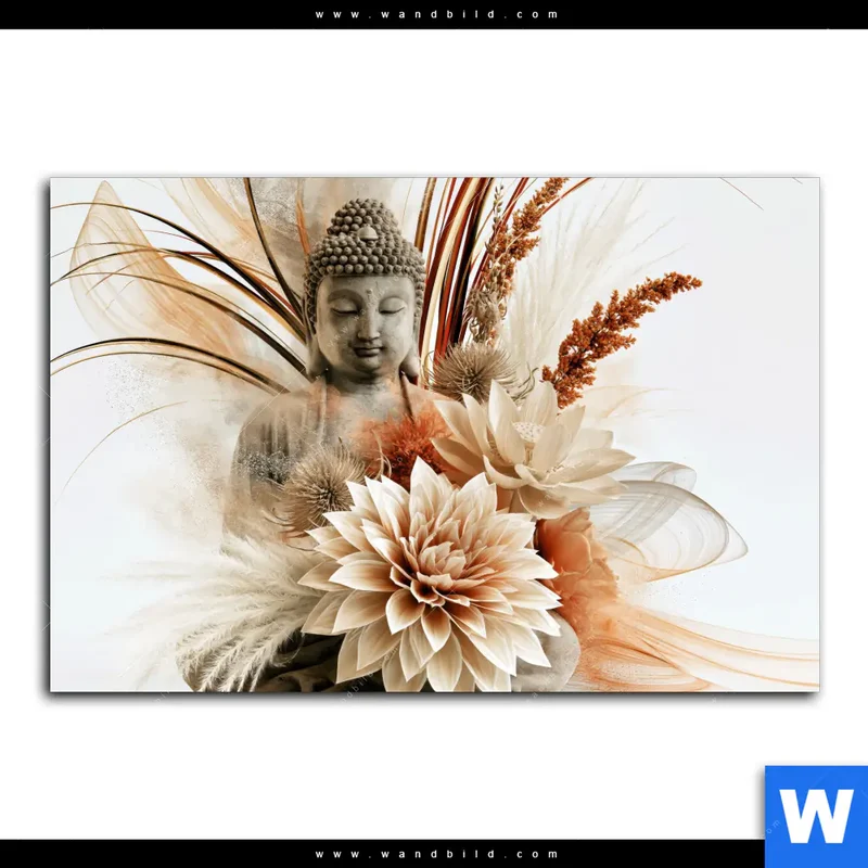 Leinwandbild | Buddha – Harmonie der Natur | Querformat